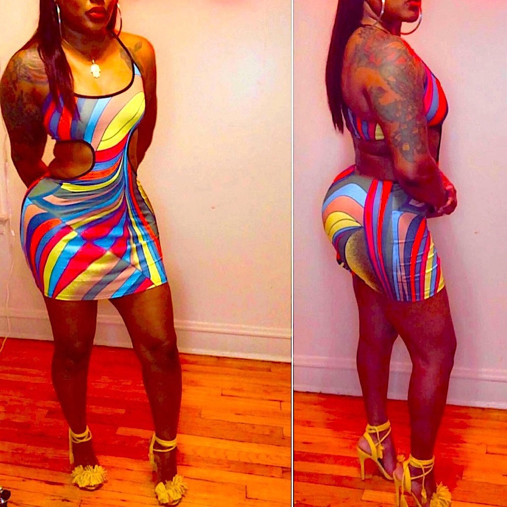 Cut Out Mini Dress